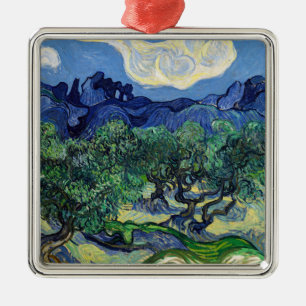 Vincent van Gogh - Olijfbomen met de Alpilles Metalen Ornament
