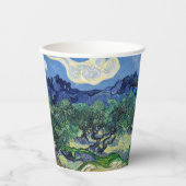 Vincent van Gogh - Olijfbomen met de Alpilles Papieren Bekers (Voorkant)