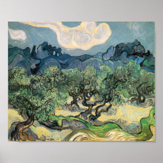 Vincent van Gogh Olijfbomen met de Alpilles Poster