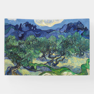 Vincent van Gogh - Olijfbomen met de Alpilles Spandoek