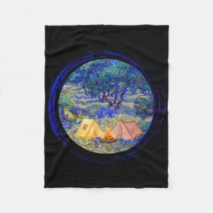 Vincent Van Gogh olijfgaard Camping Grafisch Fo Fleece Deken