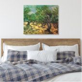 Vincent van Gogh - Olijfgaard Canvas Afdruk (Insitu (Slaapkamer))