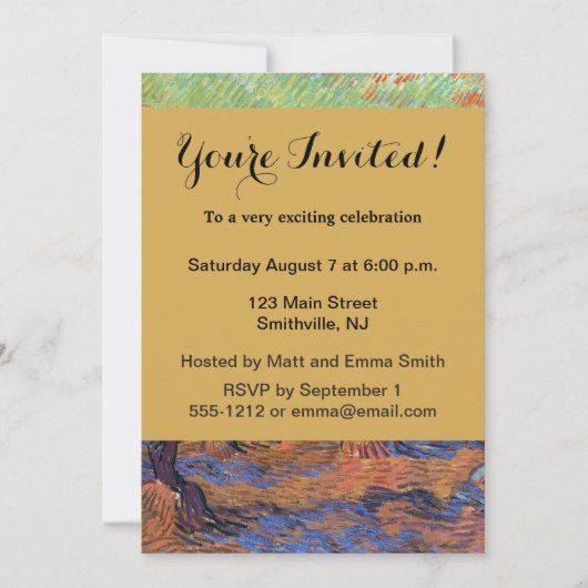 Vincent van Gogh Olijfgaard Impressionisme Kunst Kaart (Voorkant)