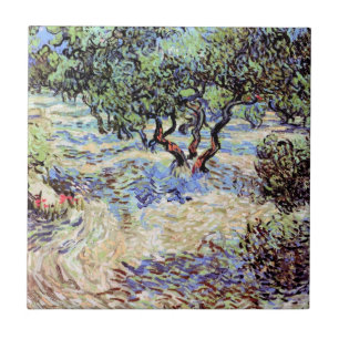 Vincent Van Gogh - Olijfgaard Kunstschilderij Tegeltje