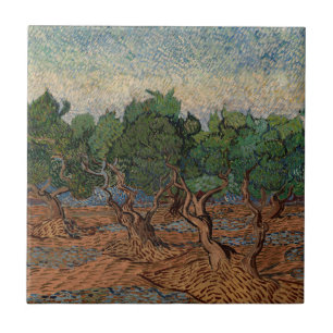 Vincent van Gogh - Olijfgaard Tegeltje