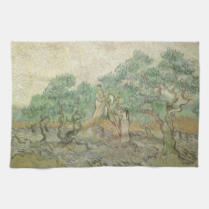 Vincent van Gogh - Olijven plukken Theedoek