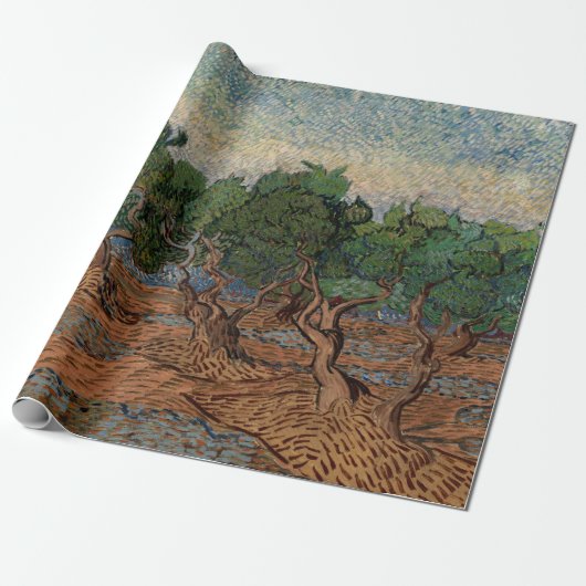 Vincent van Gogh - Olive Grove Cadeaupapier (Uitgerold)