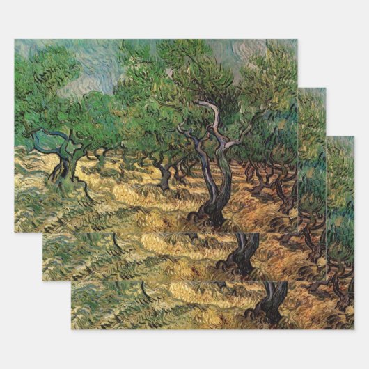 Vincent van Gogh - Olive Grove Inpakpapier Vel (Set)