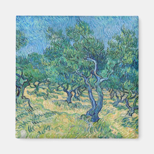 Vincent van Gogh - Olive Grove Magneet (Voorkant)