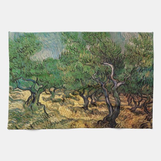 Vincent van Gogh - Olive Grove Theedoek (Horizontaal)