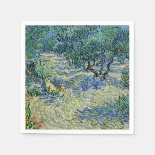 Vincent van Gogh - Olive Orchard Servet (Voorkant)