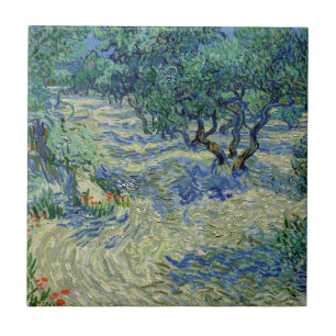 Vincent van Gogh - Olive Orchard Tegeltje
