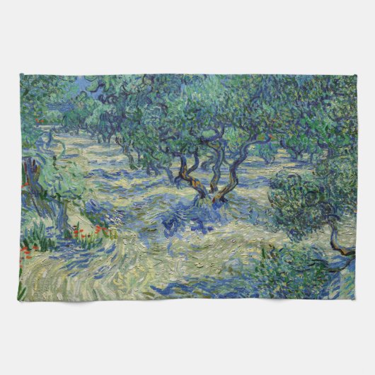 Vincent van Gogh - Olive Orchard Theedoek (Horizontaal)
