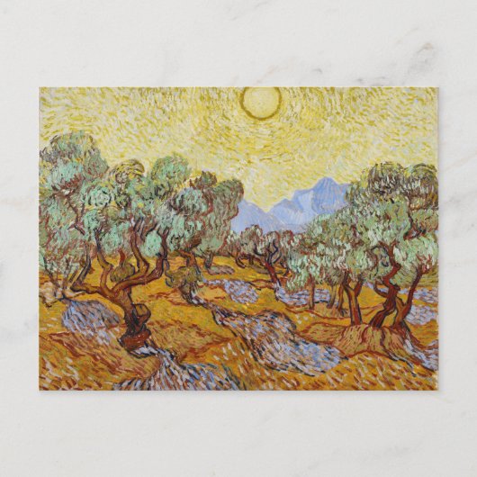 Vincent Van Gogh Olive Trees Briefkaart (Voorkant)