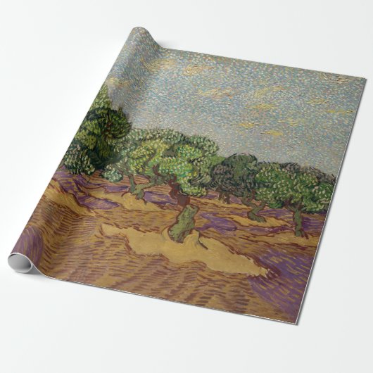 Vincent van Gogh - Olive Trees Cadeaupapier (Uitgerold)