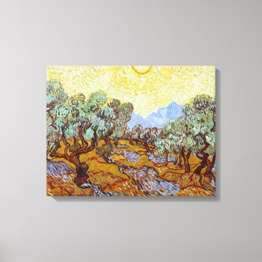 Vincent van Gogh Olive Trees Canvas Afdruk (Voorkant)
