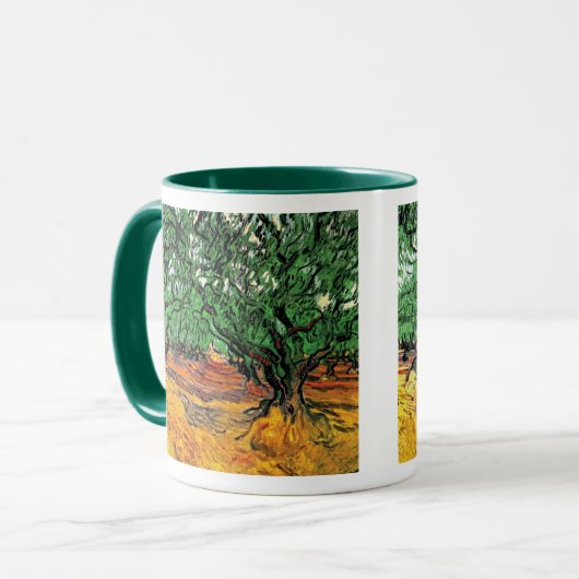Vincent Van Gogh - Olive Trees Fine Art Mok (Voorkant links)