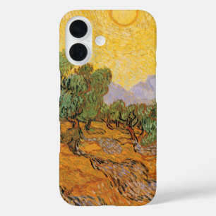 Vincent van Gogh - Olive Trees, Yellow Sky en Sun iPhone 16 Hoesje