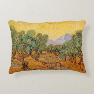 Vincent van Gogh - Olive Trees, Yellow Sky en Sun Decoratief Kussen