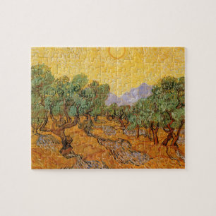 Vincent van Gogh - Olive Trees, Yellow Sky en Sun Legpuzzel