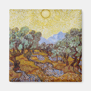 Vincent van Gogh - Olive Trees, Yellow Sky en Sun Magneet