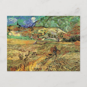 Vincent van Gogh - Omheind tarweveld als boer Briefkaart