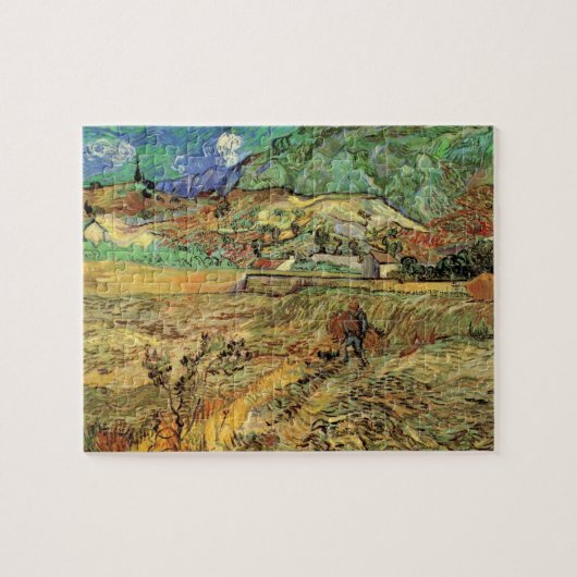 Vincent van Gogh - Omheind tarweveld als boer Legpuzzel (Horizontaal)