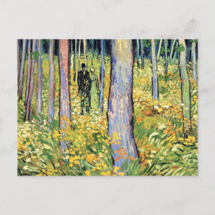 Vincent Van Gogh - Ondergroei met twee figuren Briefkaart