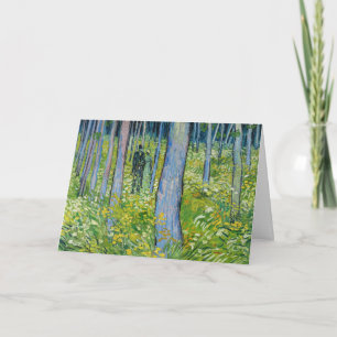 Vincent van Gogh - Ondergroei met twee figuren Kaart