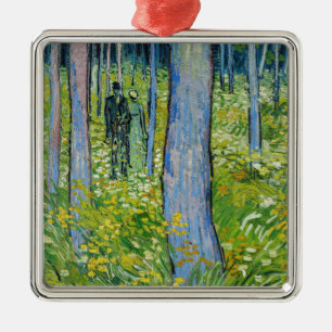Vincent van Gogh - Ondergroei met twee figuren Metalen Ornament