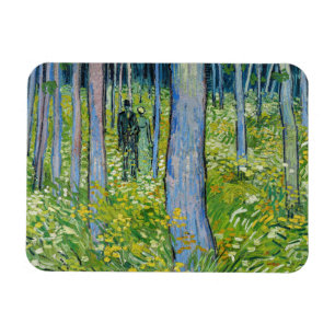 Vincent van Gogh - Ondergroeiing met twee figuren Magneet