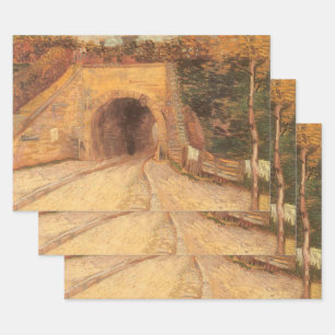 Vincent van Gogh - Onderweg, het viaduct Inpakpapier Vel