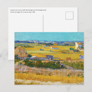 Vincent van Gogh - Oogst bij La Crau Briefkaart