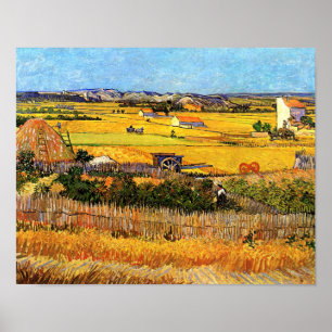 Vincent Van Gogh - Oogst op La Crau Fine Art Poster