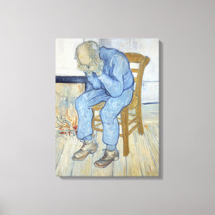 Vincent van Gogh   Oud Man op sorrow  Canvas Afdruk