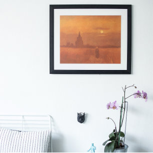 Vincent van Gogh - Oude toren op de velden Poster