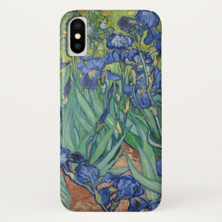 Vincent Van Gogh Paarse Irissen Meesterwerk kunst iPhone X Hoesje