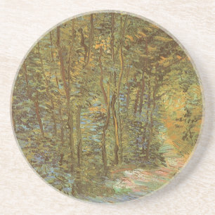 Vincent van Gogh - Pad in het bos Zandsteen Onderzetter