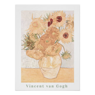 Vincent van Gogh Pastel Zonnebloem Print Perfect Poster