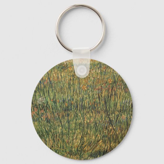 Vincent van Gogh - Pasture in Bloom Sleutelhanger (Voorkant)