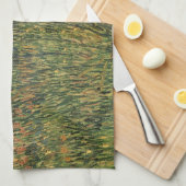 Vincent van Gogh - Pasture in Bloom Theedoek (Quarter Fold)