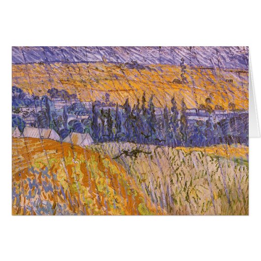 Vincent van Gogh - Paysage à Auvers dans la pluie (Devant horizontal)