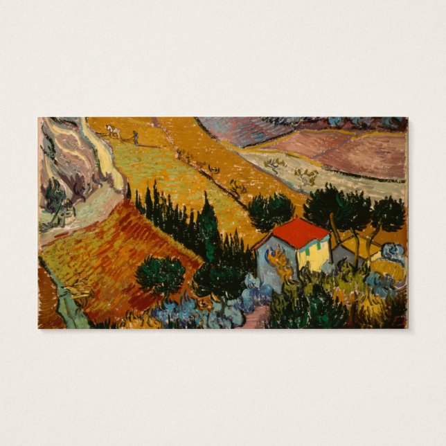 Vincent van Gogh | Paysage avec Maison & Plowman (Dos)
