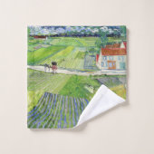 Vincent van Gogh - Paysage avec transport et train (Gant de toilette)