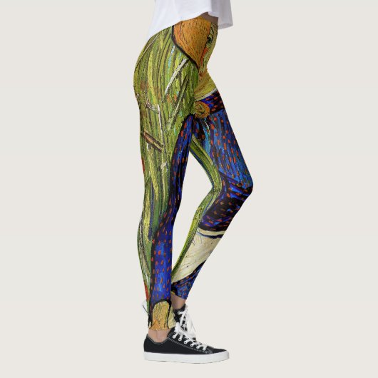 Vincent van Gogh - Peasant Girl in Pet met stro Leggings (Rechts)
