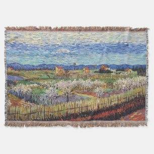 Vincent Van Gogh - Perzikbomen in bloei Fijne Kuns Deken