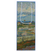 Vincent Van Gogh Perzikbomen in Blossom Wijn Cadeautas (Voorkant)
