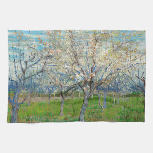 Vincent van Gogh - Pink Orchard Theedoek