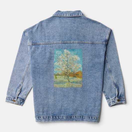 Vincent van Gogh - Pink Peach Tree in Blossom Denim Jacket (Achterkant)