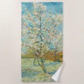 Vincent van Gogh - Pink Peach Tree in Blossom Strandlaken (Voorkant)